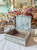 Antique Silver-Plated Box with Figural Scene