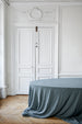 Acier Bleu Linen Tablecloth