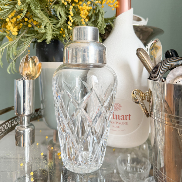Bulbous Crystal Cocktail Shaker