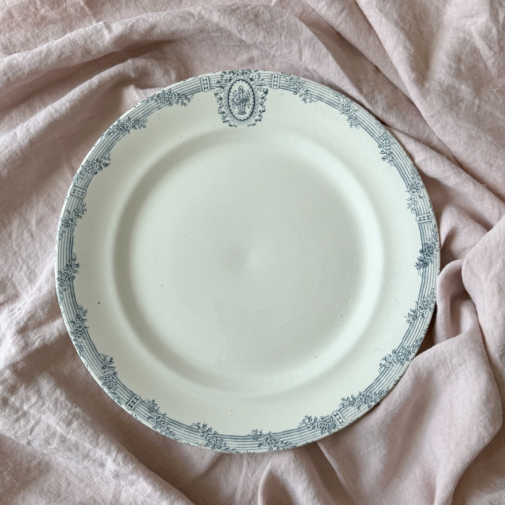 Blue and White "Versailles" Terre de Fer Serving Platter