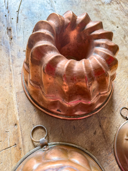 Set of Three Copper Molds – Madame de la Maison