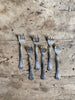 Set of 6 Louix XV ERCUIS Silver Oyster Forks