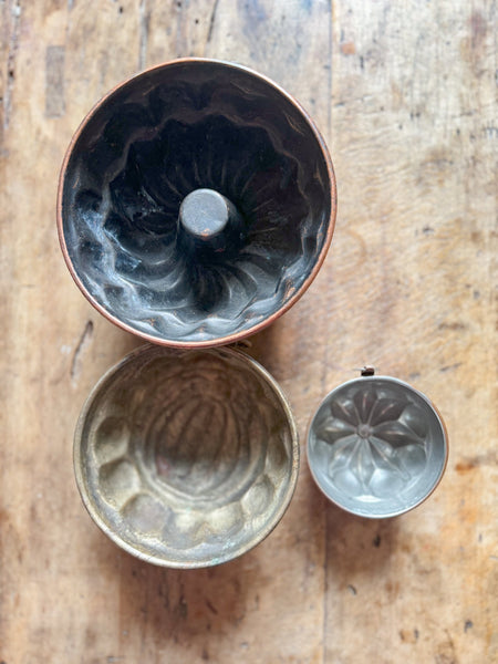 Set of Three Copper Molds – Madame de la Maison