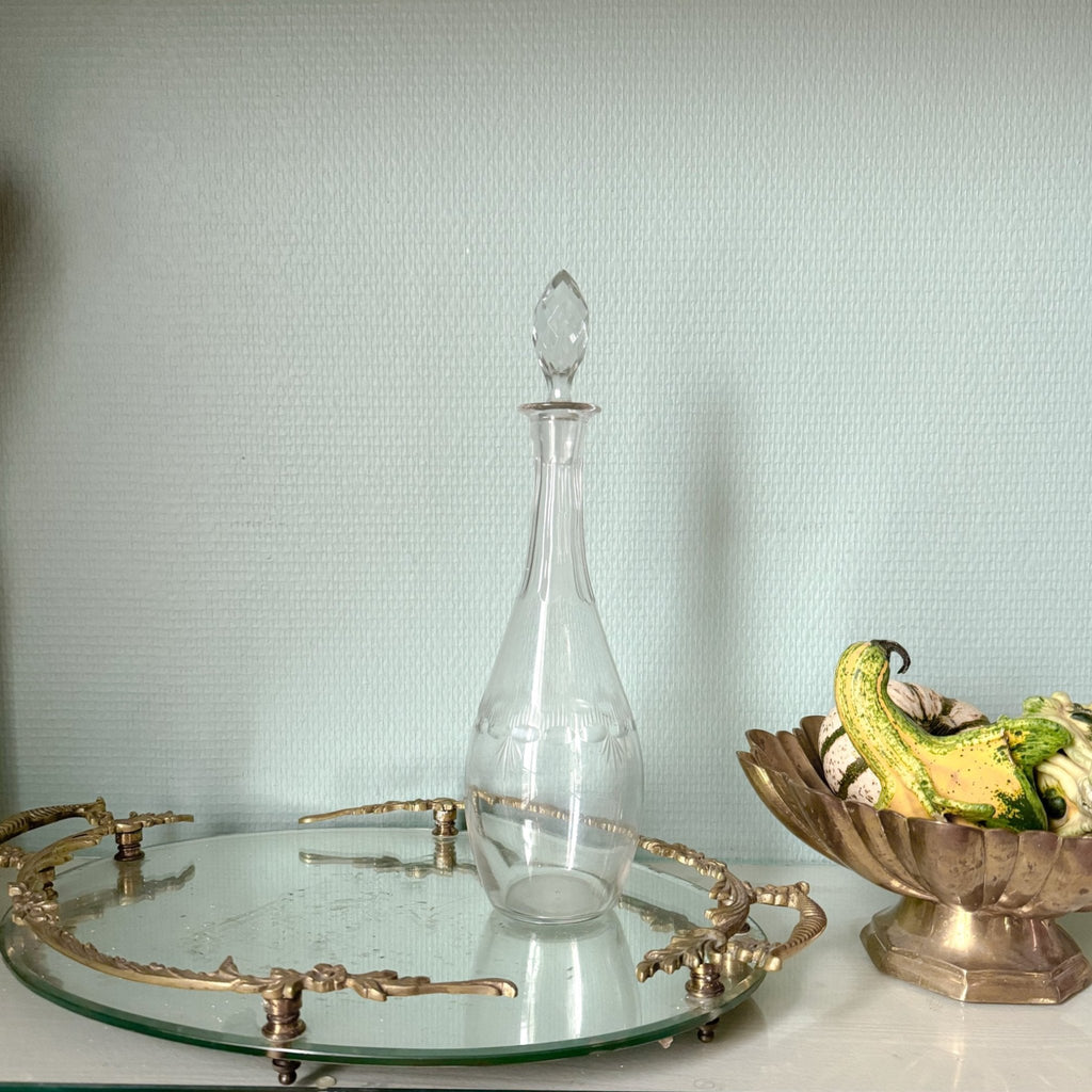Etched Glass Decanter