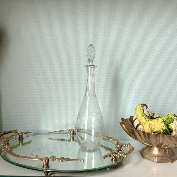 Etched Glass Decanter
