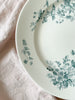 Green and White Longwy Serving Platter