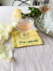 "Bon appétit" Embroidered Cocktail Napkins