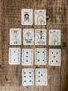 Jacobean Blue Floral Playing Cards
