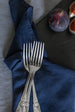 midnight blue linen napkin from Madame de la Maison