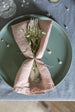 Rose linen napkins from Madame de la Maison