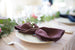 Aubergine Linen Napkin from Madame de la Maison