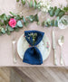 midnight blue linen napkin from Madame de la Maison