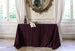 Pre-Loved Aubergine Linen Tablecloth 250 x 300