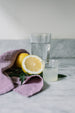 Antique Vintage Laboratory glass beakers that are perfect for serving side sauces, juice, and milk. sold on Madame de la Maison www.madamedelamaison.com