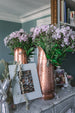 Hammered Copper and Porcelain Dutch Vase