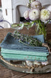 Pre-Loved Set of 4 Acier Bleu Linen Napkins