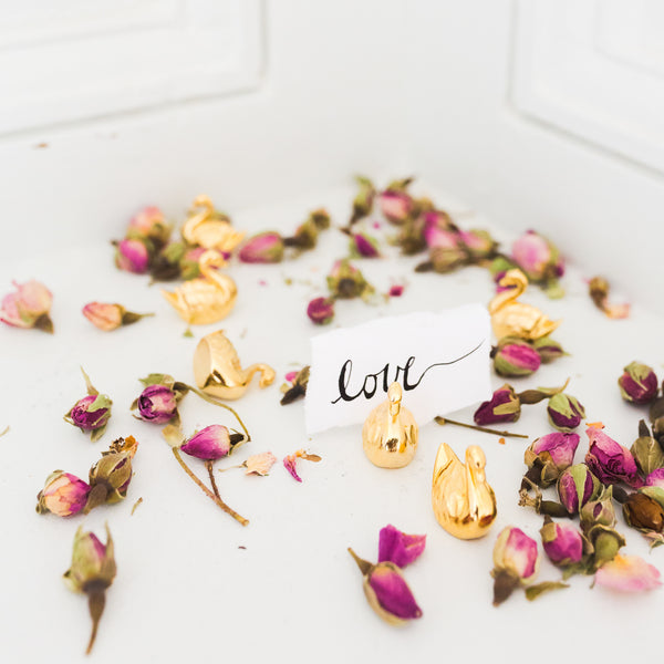 antique gold swan name sold on Madame de la Maison