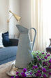 Antique Vintage Zinc Pitcher Flower Vase sold on Madame de la Maison www.madamedelamaison.com