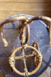 vintage rattan tricycle plant holder