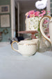 Tea Set with Gold Fleur de Lys Trim