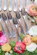 Set of 12 Silver-Plated Louis XV Dessert Forks
