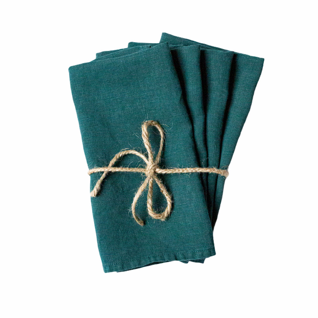 Set of 4 Foret Linen Napkins