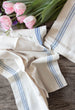 Set of 2 Blue and White Kitchen Towels