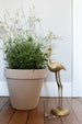 Antique brass Crane Sculpture sold on www.madamedelamaison.com