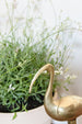 Antique brass Crane Sculpture sold on www.madamedelamaison.com