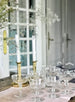 Antique vintage Set of Mix and Match crystal Champagne Coupes sold on Madame de la Maison www.madamedelamaison.com