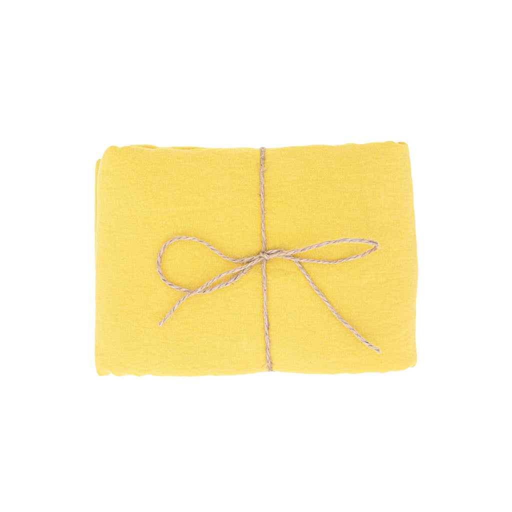 Yellow French tablecloth linens