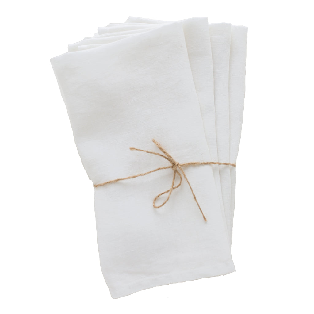 Mont blanc linen napkins from Madame de la Maison