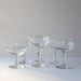 Antique vintage Set of Mix and Match crystal Champagne Coupes sold on Madame de la Maison www.madamedelamaison.com