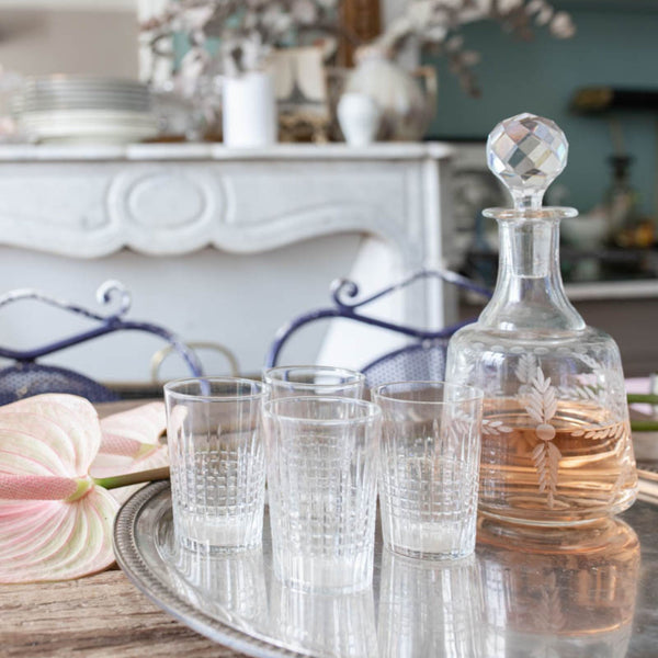 Set of 4 Baccarat Cut Crystal Glasses