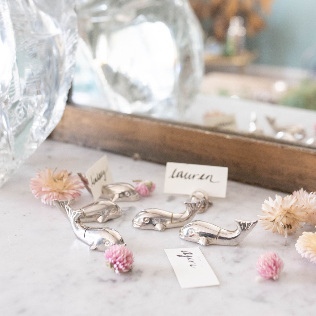 Set of 6 Whale Place Card Holders