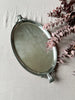 Antique Silver-Plated Oval Serving Tray with Acanthus Leaf Handles