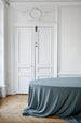 300 x 300cm Acier Bleu Linen Tablecloth