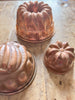 Set of Three Copper Molds