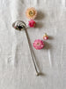 Antique Silver Slotted Cocktail Shaker Spoon
