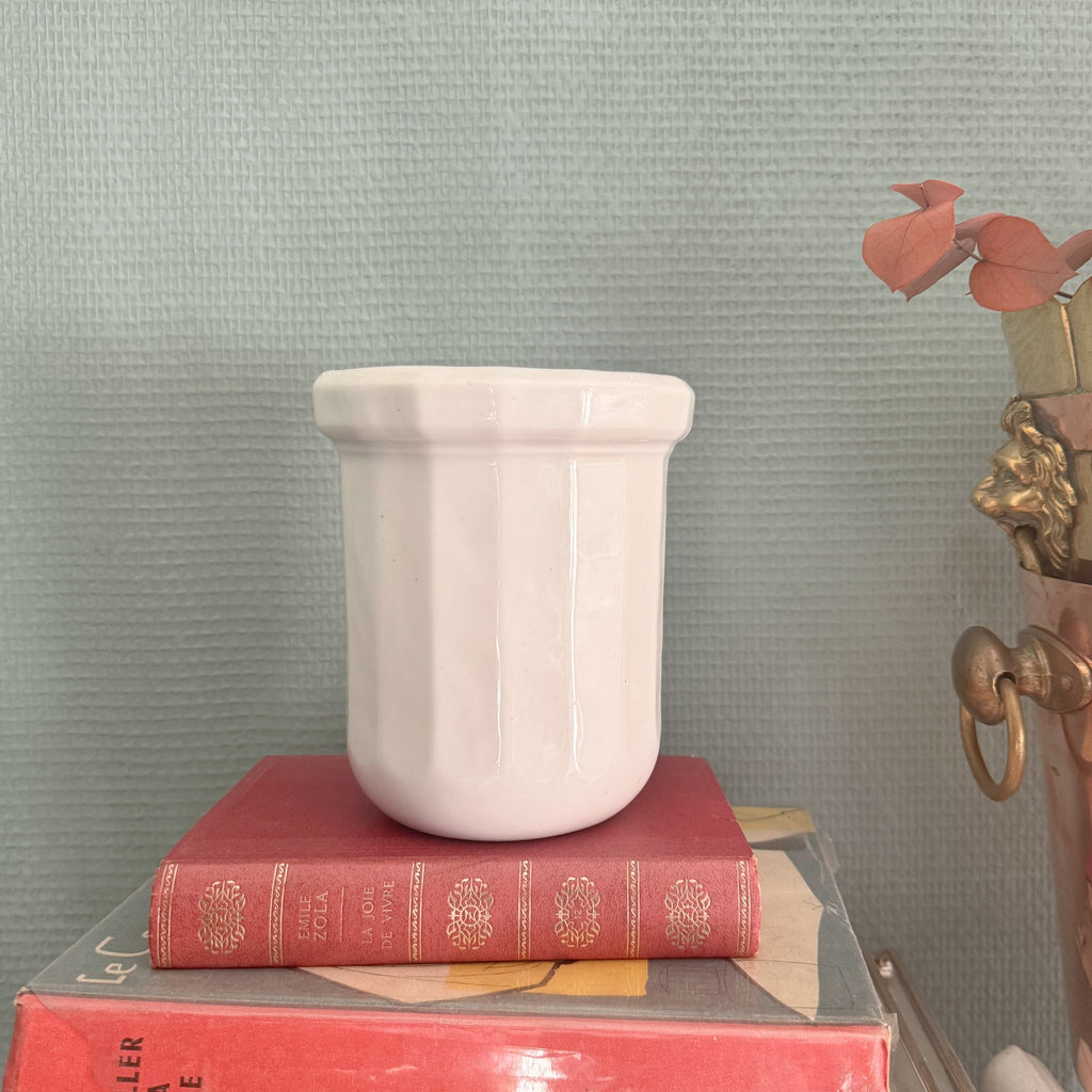 White Ironstone Pot