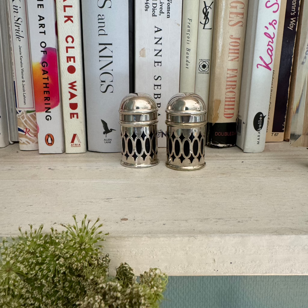 Silver English Salt Shakers