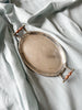 Oval Silver Tray with Bronze Handles