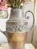 Arts & Crafts Brass Vase with Curved Handles