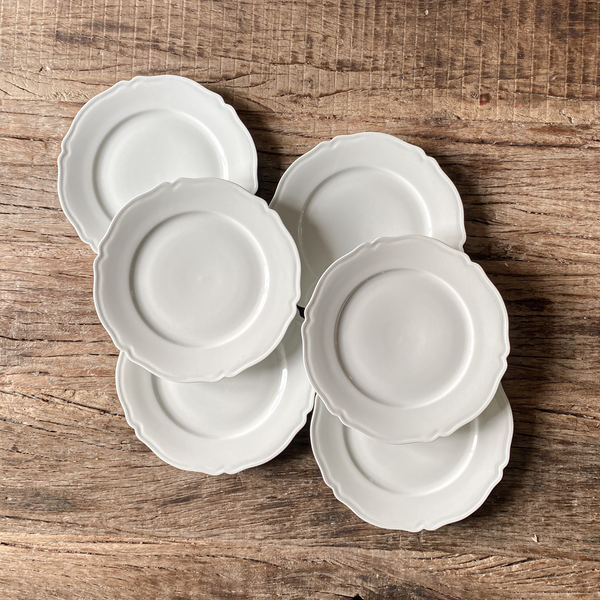 White French Antique plates