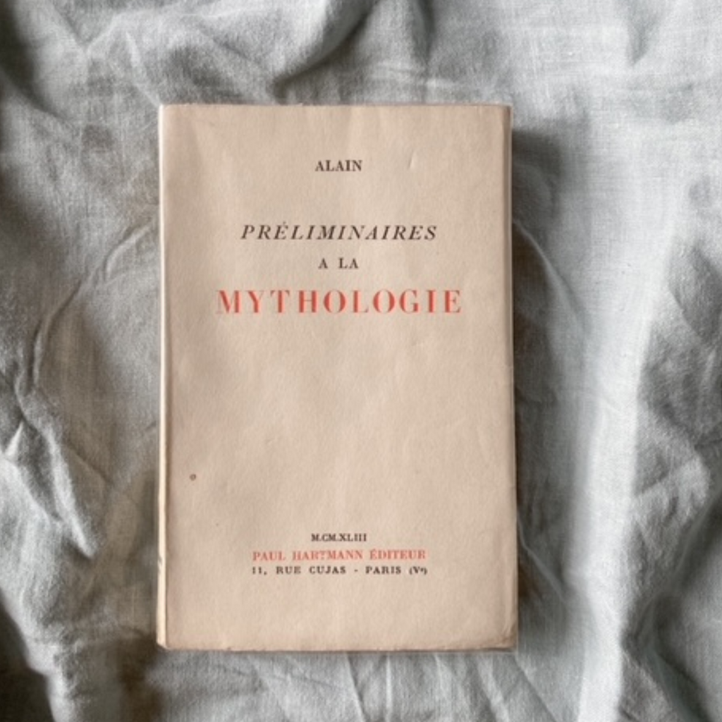 Antique Book: Préliminaires à la Mythologie from 1943