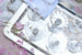 Antique vintage Set of Mix and Match crystal Champagne Coupes sold on Madame de la Maison www.madamedelamaison.com