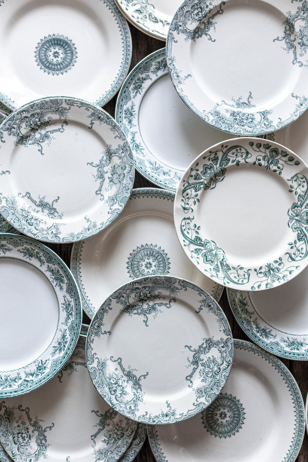 Antique Green Plate Collection 