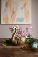 Antique Brass Swan Flower Pot sold on www.madamedelamaison.com