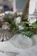 Silver Seashell Butter Dish with Butter Knife