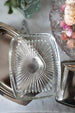Acorn Top Silver Butter Dish with Glass insert
